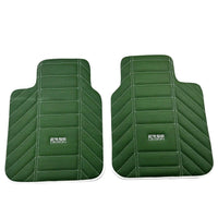Green Leather Floor Mats For Rolls Royce Black Badge Ghost Series I (2010–2020) - AutoWin