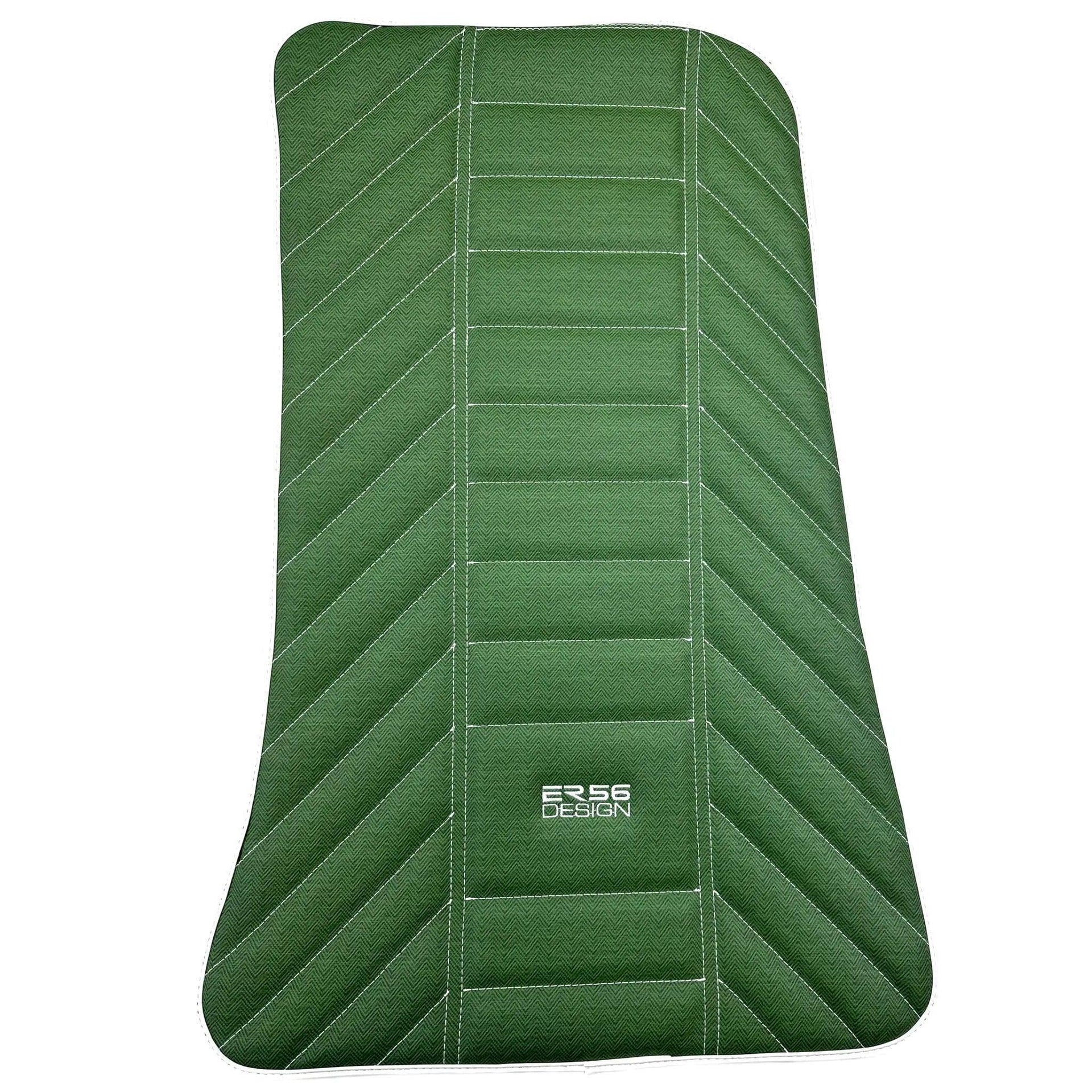Green Leather Floor Mats For Rolls Royce Black Badge Ghost Series I (2010–2020) - AutoWin