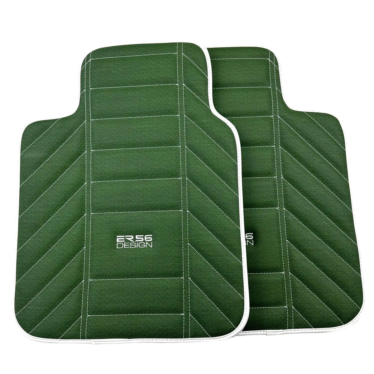 Green Leather Floor Mats For Rolls Royce Black Badge Ghost Series II (2021-2024)