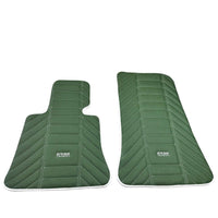 Green Leather Floor Mats For Rolls Royce Black Badge Phantom 2003–2016 - AutoWin