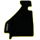 Black Floor Mats For Ferrari F355 1994-1999 With Alcantara Leather - AutoWin