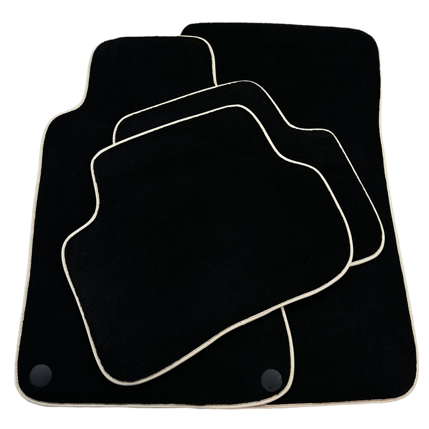 Black Floor Mats For Mercedes Benz C-Class W203 (2000-2007) - AutoWin