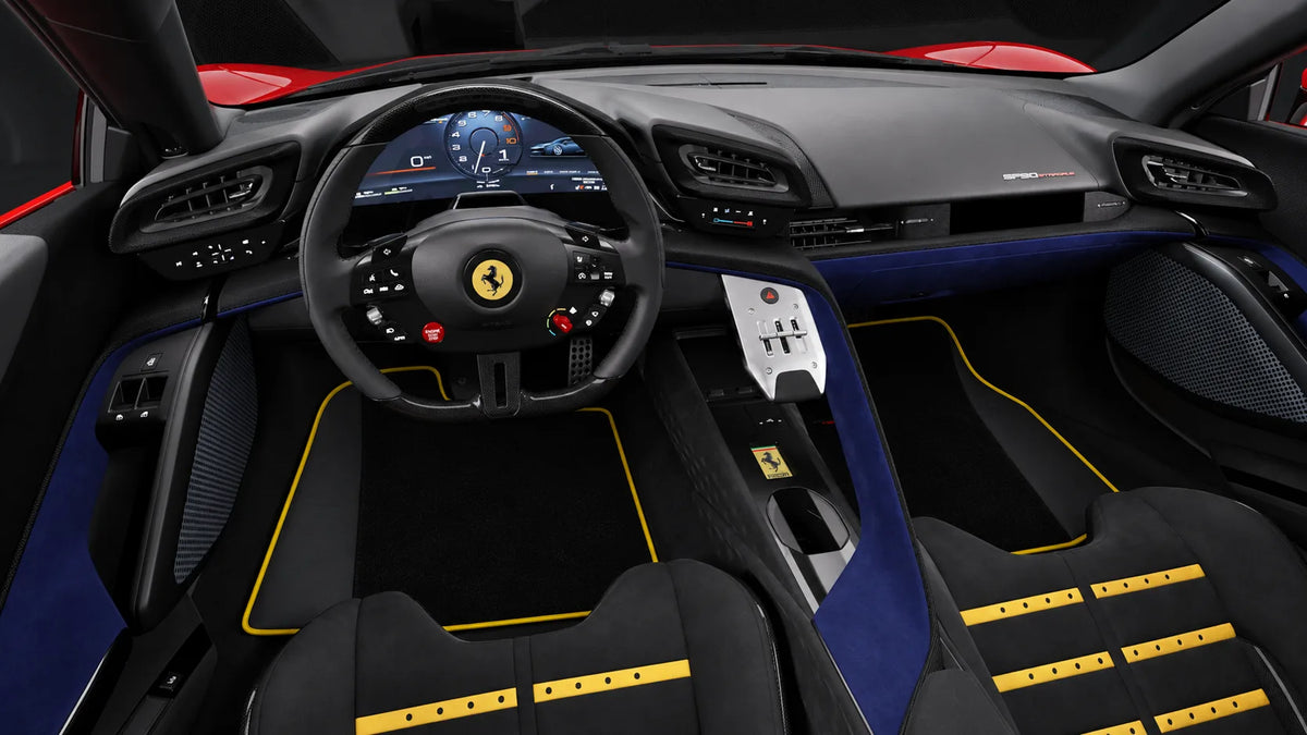Interior look of floor mats for Ferrari 849 Testarossa (2026-2027)