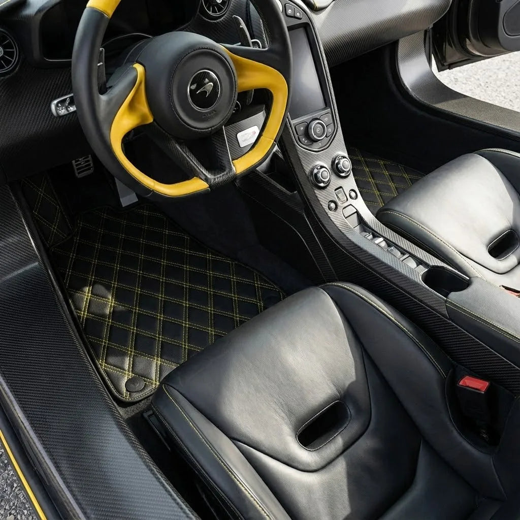 Interior look of floor mats for McLaren P1 (2013-2015)