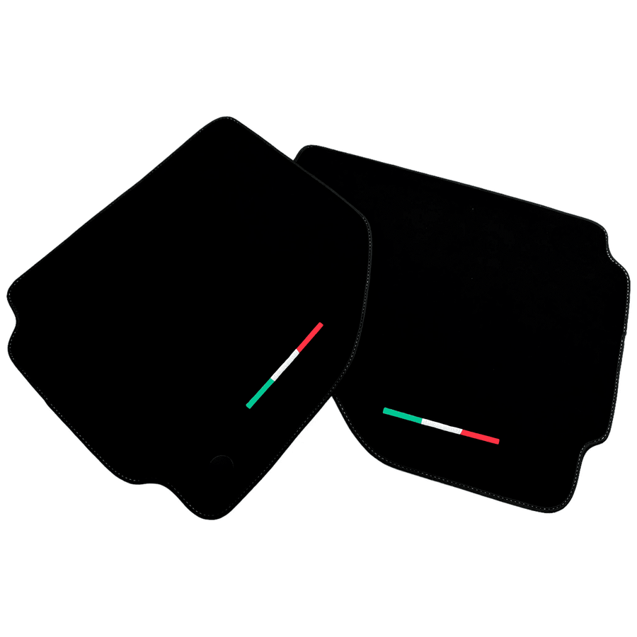 Alcantara Black Floor Mats For Ferrari 488 Pista Spider (2019-2021) Italian Edition