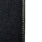 Leather Black Floor Mats for Lamborghini Gallardo Yellow Sewing | ER56 Design - AutoWin