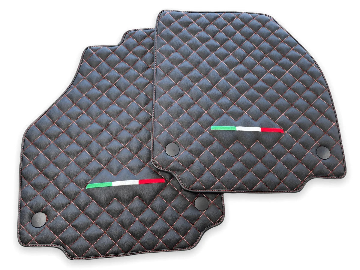 Leather Floor Mats For Ferrari 458 GT2 2012-2015 Black