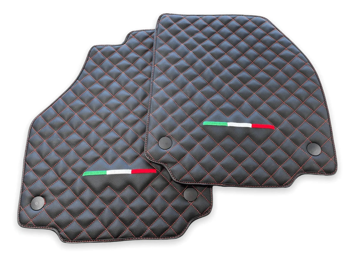 Leather Floor Mats For Ferrari 458 GT2 2012-2015 Black