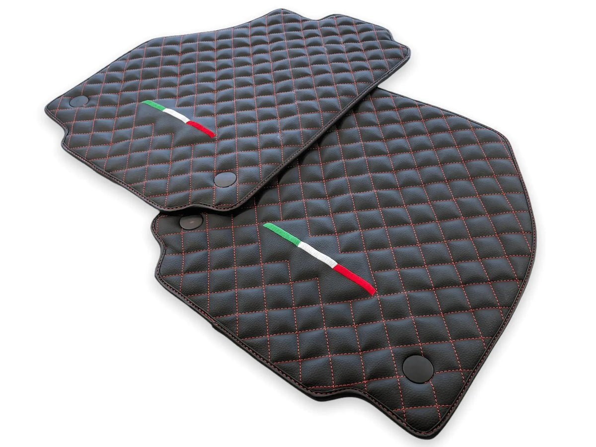 Leather Floor Mats For Ferrari 458 GT2 2012-2015 Black