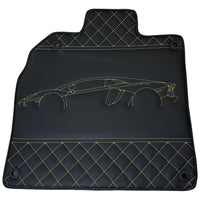 Leather Floor Mats for Lamborghini Aventador SV SVJ - AutoWin