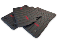 Leather Floor Mats For Mercedes-Benz G Class W461 (1979-2008) ER56 Design - AutoWin