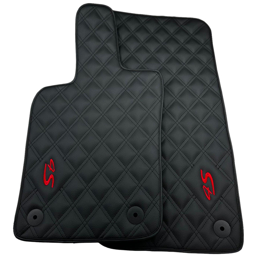 Leather Floor Mats For Porsche Panamera 4S 971 (2017-2023) - AutoWin