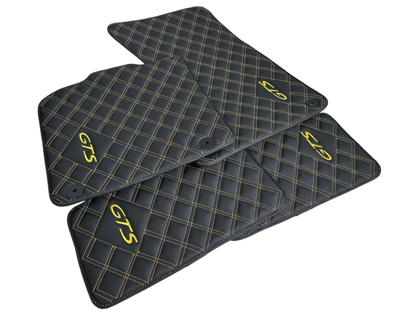 Leather Floor Mats for Porsche Taycan GTS (2019-2023) - AutoWin