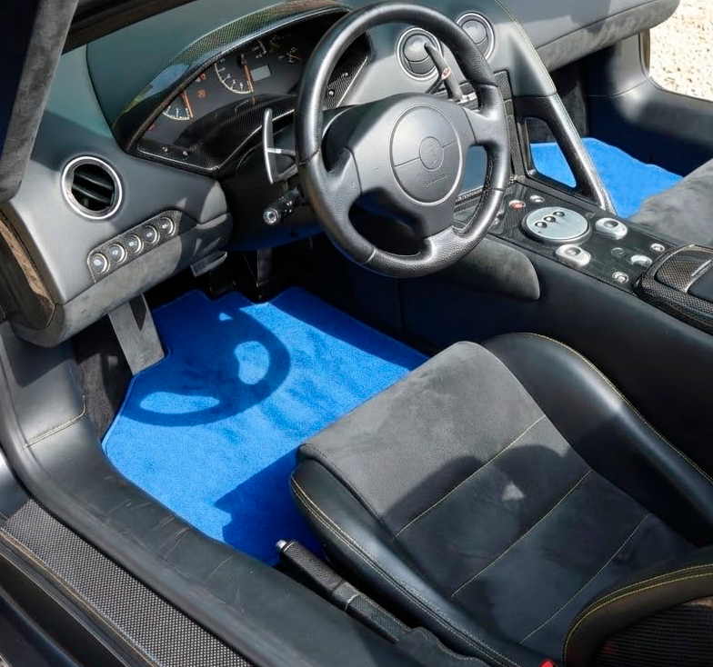 Tapis de voiture Bleus Sur Mesure pour Lamborghini