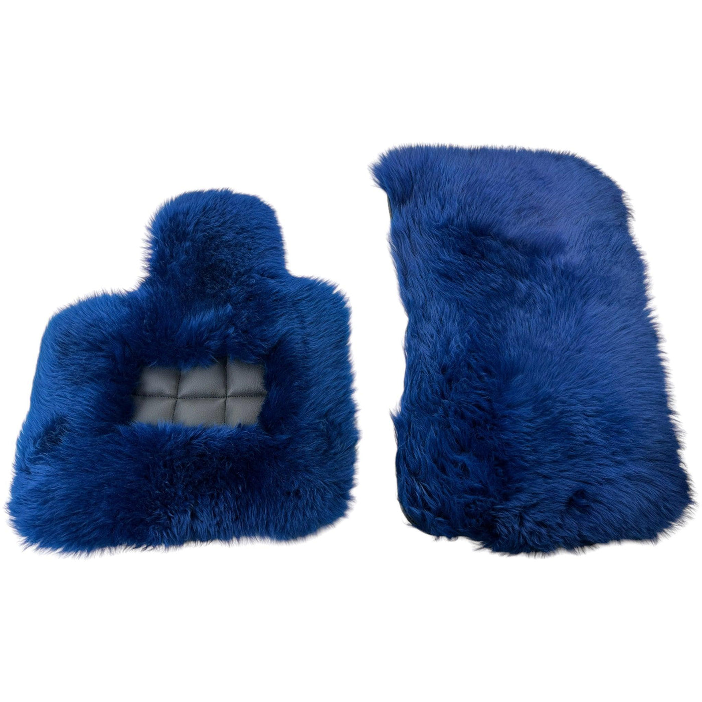 Navy Blue Sheepskin Floor Mats for Rolls Royce Wraith (2013–2023) | ER56 Design - AutoWin