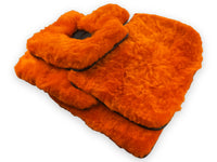 Tapis de sol en laine d'agneau orange pour Rolls Royce Phantom VIII (2017-2024) ER56 Design Brand - AutoWin