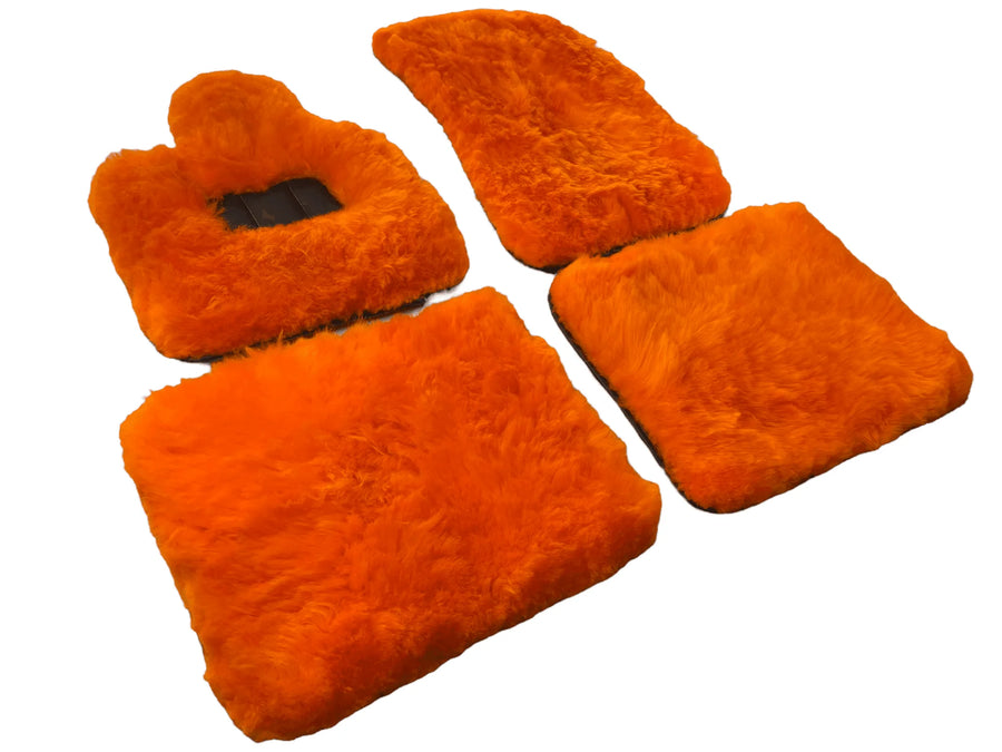 Tapis de sol en mouton orange pour Rolls Royce Phantom VIII (2017-2024) ER56 Design Brand - AutoWin