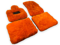 Tapis de sol en peau de mouton orange pour Rolls Royce Phantom VIII (2017-2024) ER56 Design Brand - AutoWin