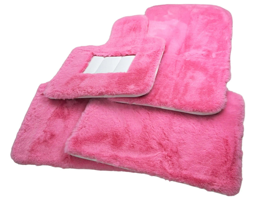 Pink Sheepskin Floor Mats For Rolls Royce Ghost Series I (2010–2020) Er56 Design Brand - AutoWin