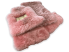 Pink Sheepskin Floor Mats For Rolls Royce Spectre (2023-2024) Design Brand - AutoWin