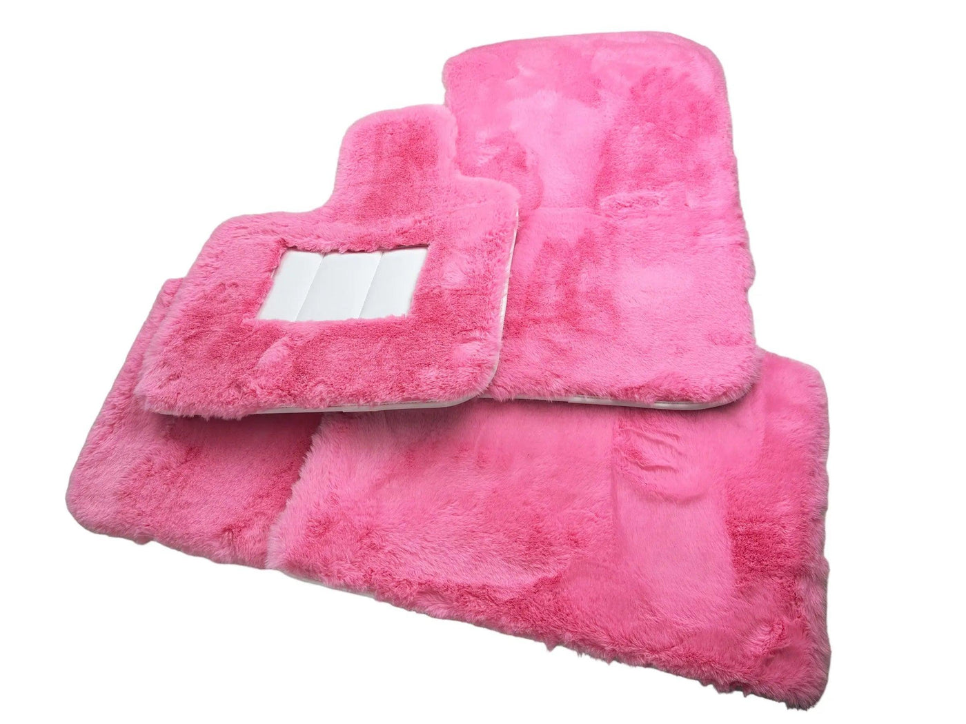 Pink Sheepskin Floor Mats For Rolls Royce Wraith 2013–2023 Er56 Design - AutoWin