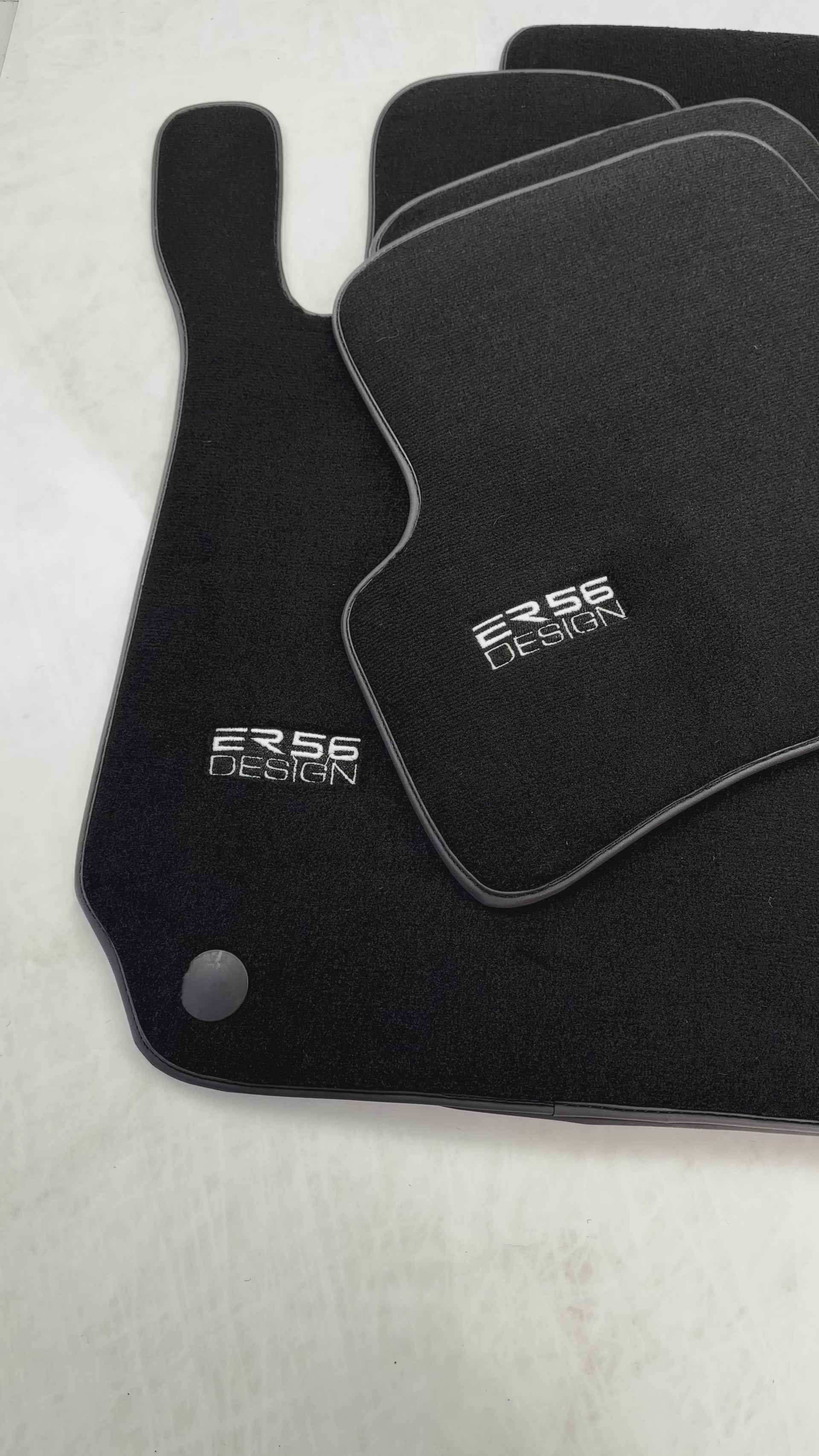 Alfombrillas negras para coches para Mercedes-Benz Clase C W204 Coupé 2012-2015 Diseño ER56 - ER56 Design