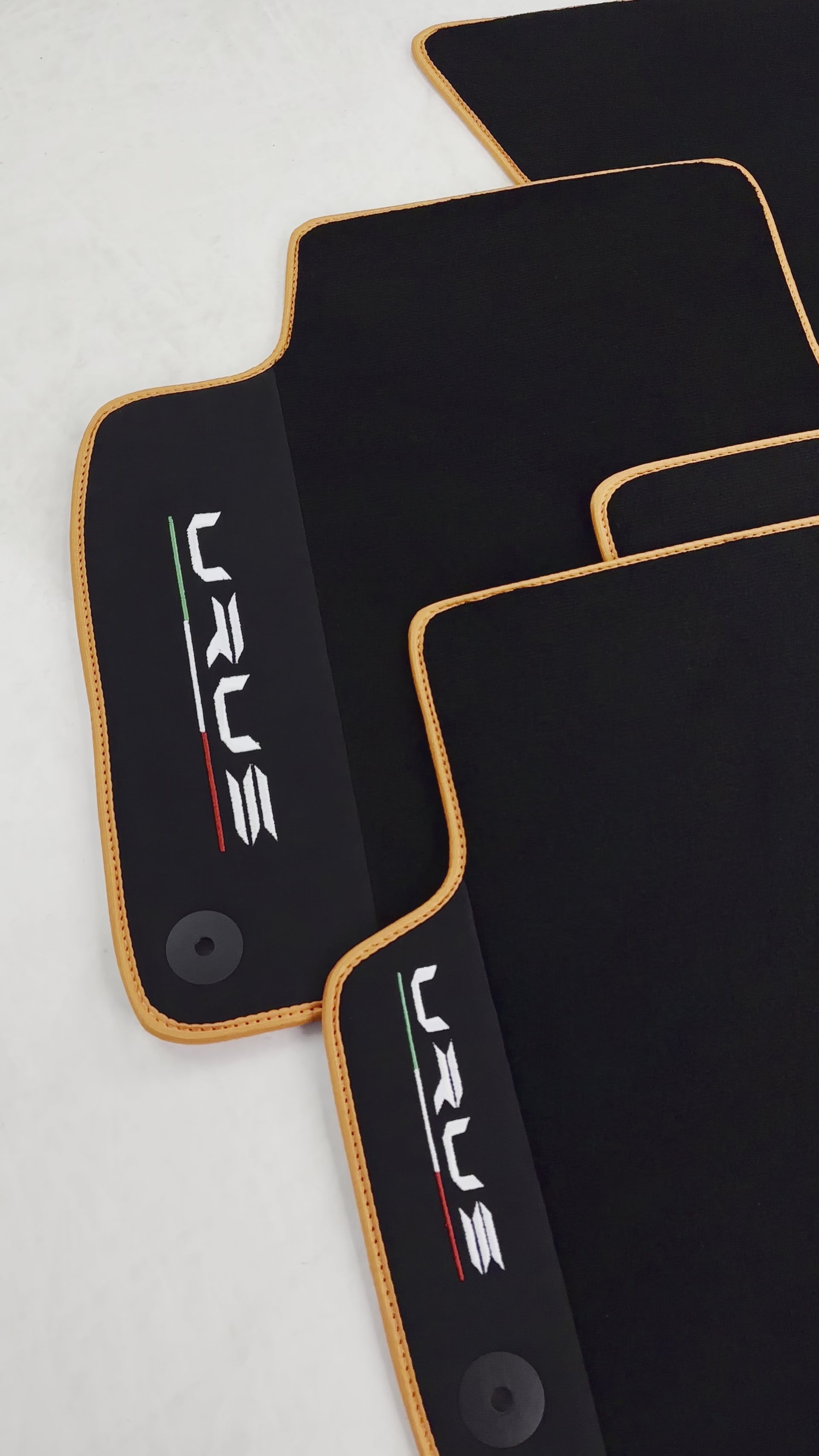 Schwarze Fußmatten für Lamborghini Urus mit Alcantara-Leder - AutoWin.EU