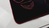 Tapis de voiture noirs avec bord rouge pour Pontiac FireBird de troisième génération (1982-1992) Trans Am