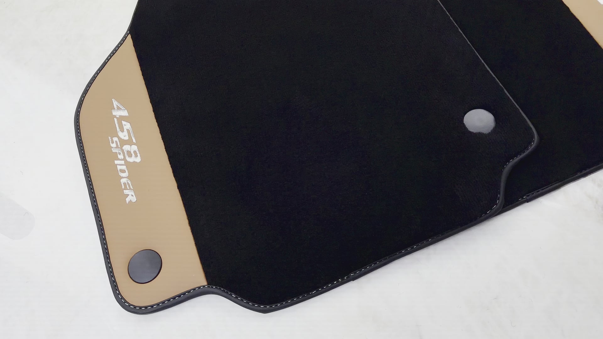 Tappetini per auto Ferrari 458 Spider (2012-2015) in cuoio Nappa - AutoWin