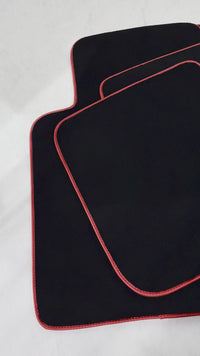 Black Floor Mats for Toyota Camry (1997-2001) with Red Trim