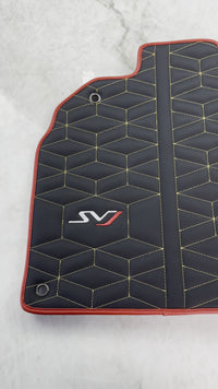 Tapis de voiture en cuir pour Lamborghini Aventador SVJ Édition Limitée