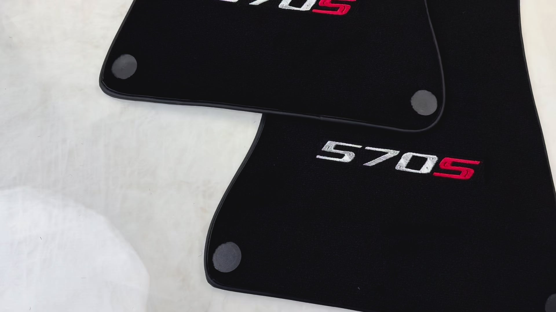 سجاد سيارات سوداء لمجموعة بساط مخصص لمكلارين 570S أوتو وين - AutoWin