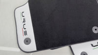 Tapis de voiture noirs pour Lamborghini Urus avec cuir blanc