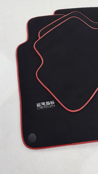 Black Floor Mats For Mercedes Benz C-Class W203 (2000-2007) ER56 Design