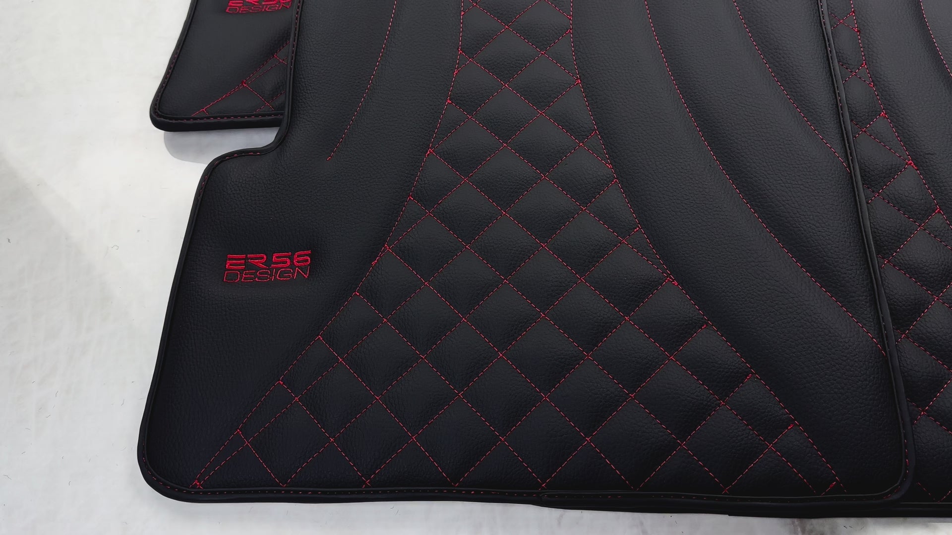 Tapis de voiture en cuir noir pour Mercedes-Benz G Class W463 (2008-2018) Design ER56 - ER56 Design
