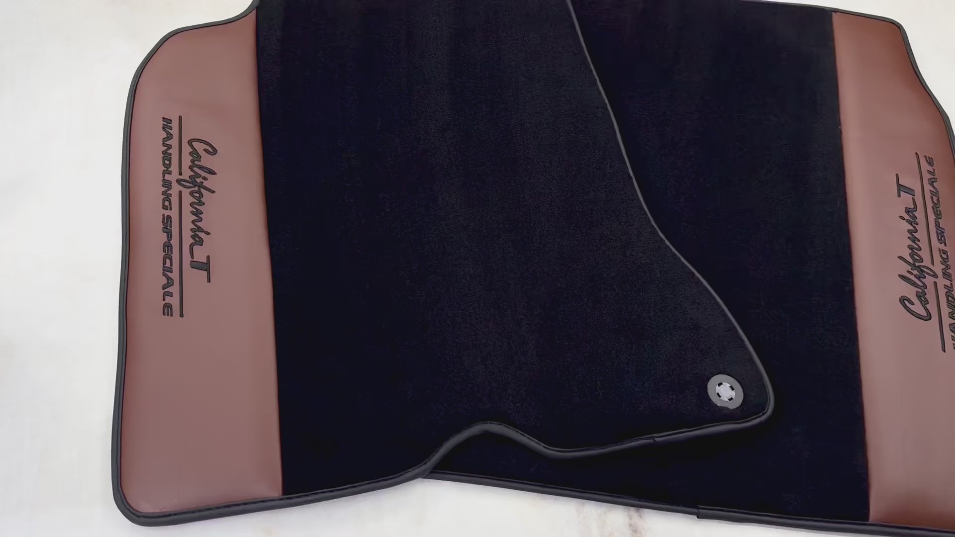 Alfombrillas para Ferrari California T (2015-2018) Cuoio Nappa | Manejo Especial - AutoWin