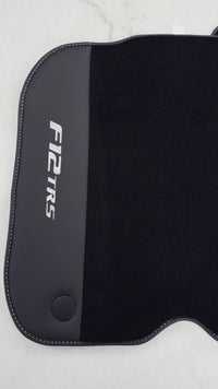 سجاد سيارة أسود لفيراري F12 TRS (2014) مع جلد