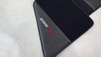 Tapis de voiture noirs pour Ferrari 296 GTB (2022-2025) en carbone