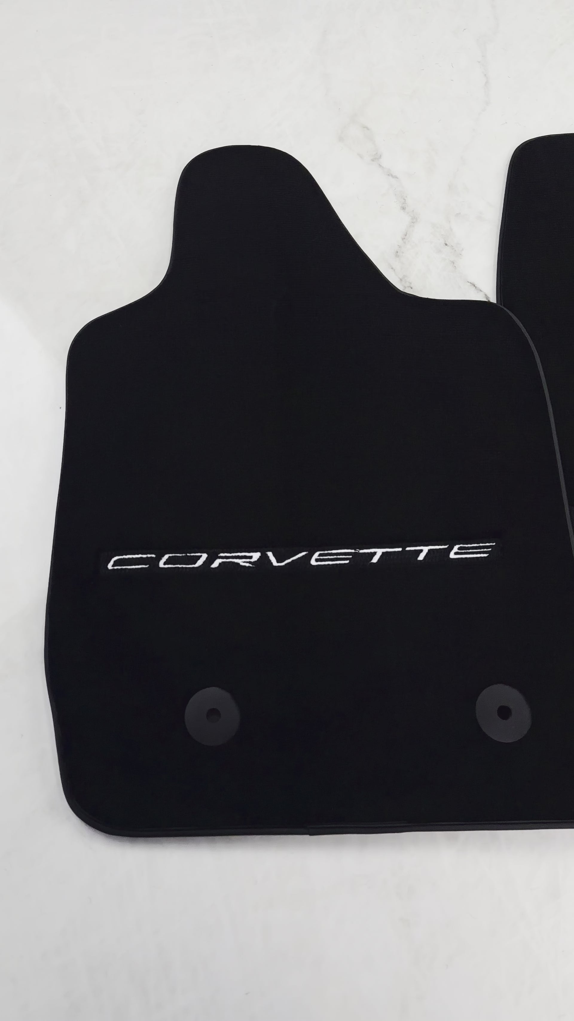 Tappetini neri per auto per Chevrolet Corvette C7 (2014-2019) - AutoWin
