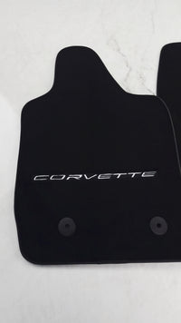 Alfombrillas negras para coches de Chevrolet Corvette C7 (2014-2019)