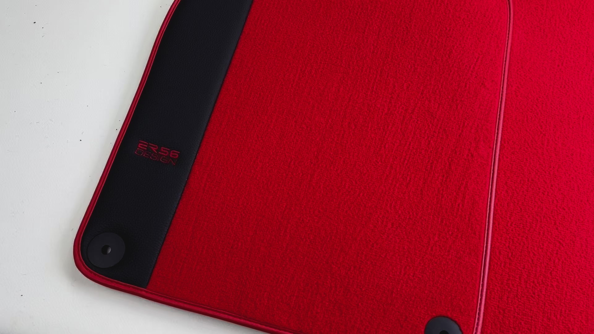 Alfombrillas rojas para Porsche 986 Boxster (1996-2004) de cuero - AutoWin