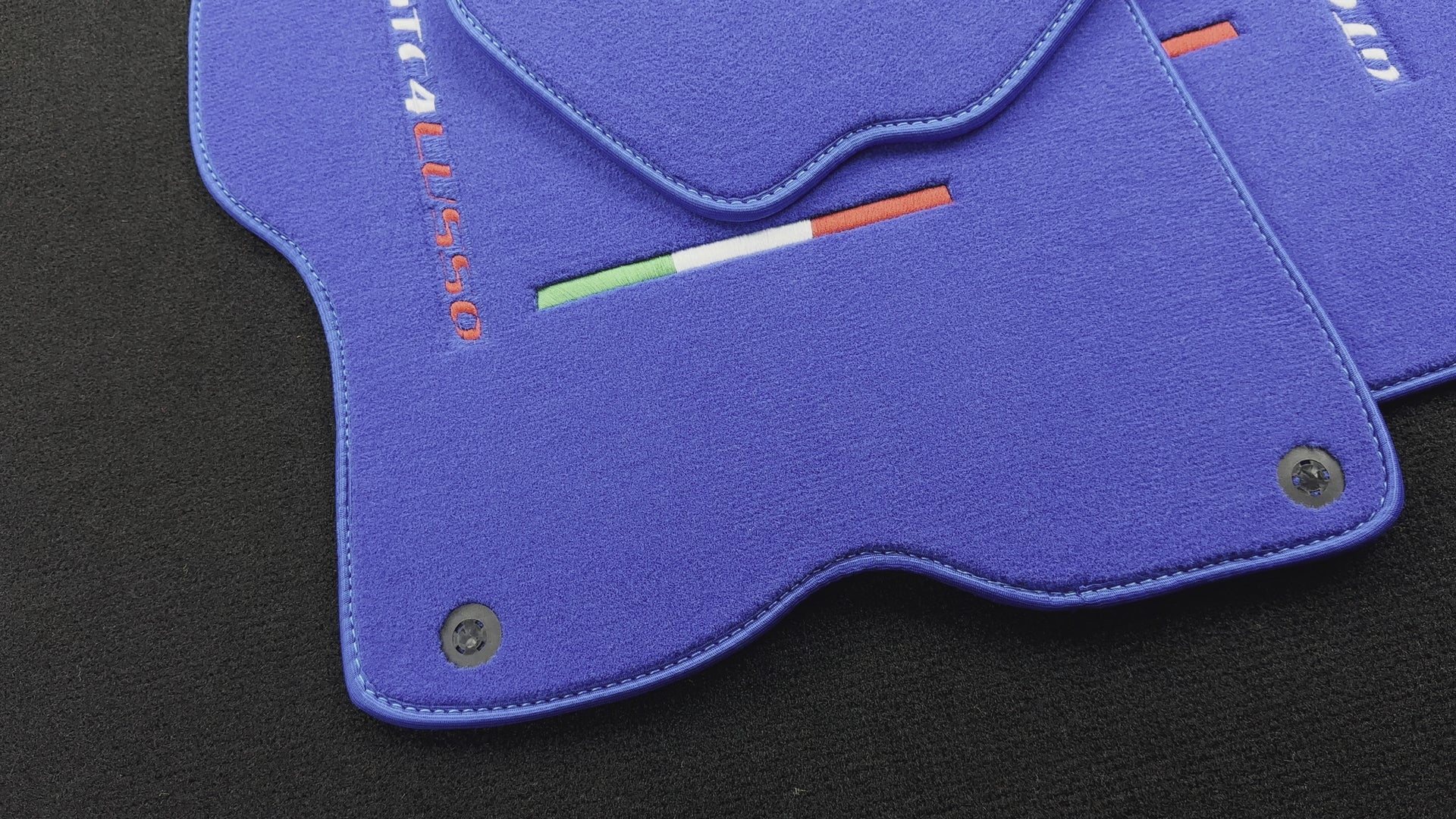 Alfombrillas Azules para Ferrari GTC4 Lusso (2016-2023) Edición Italiana - AutoWin