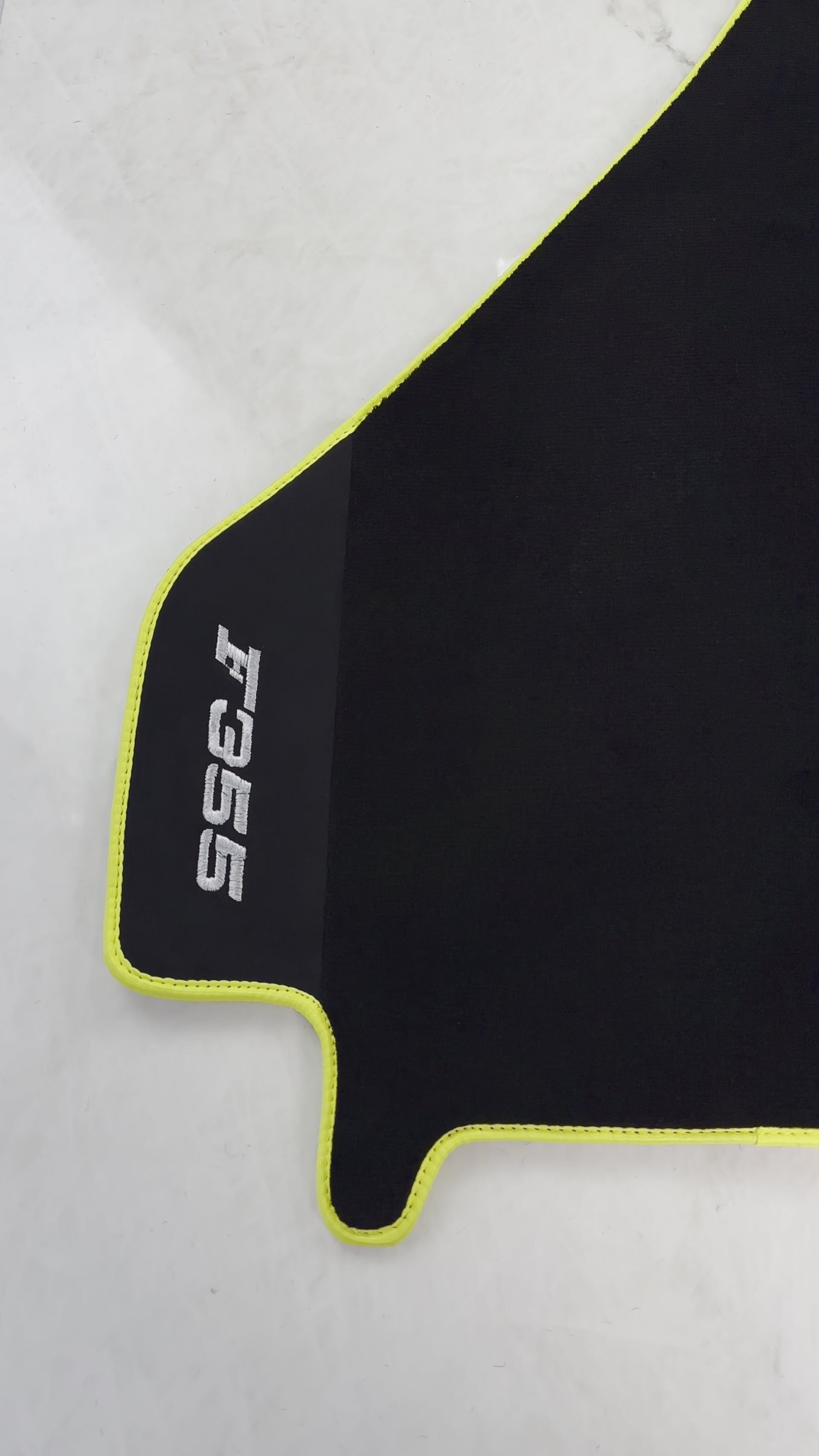 Alfombrillas negras para coche para Ferrari F355 1994-1999 con cuero Alcantara - AutoWin