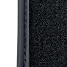 Purple Leather Black Floor Mats for Lamborghini Aventador | Black Trim - AutoWin