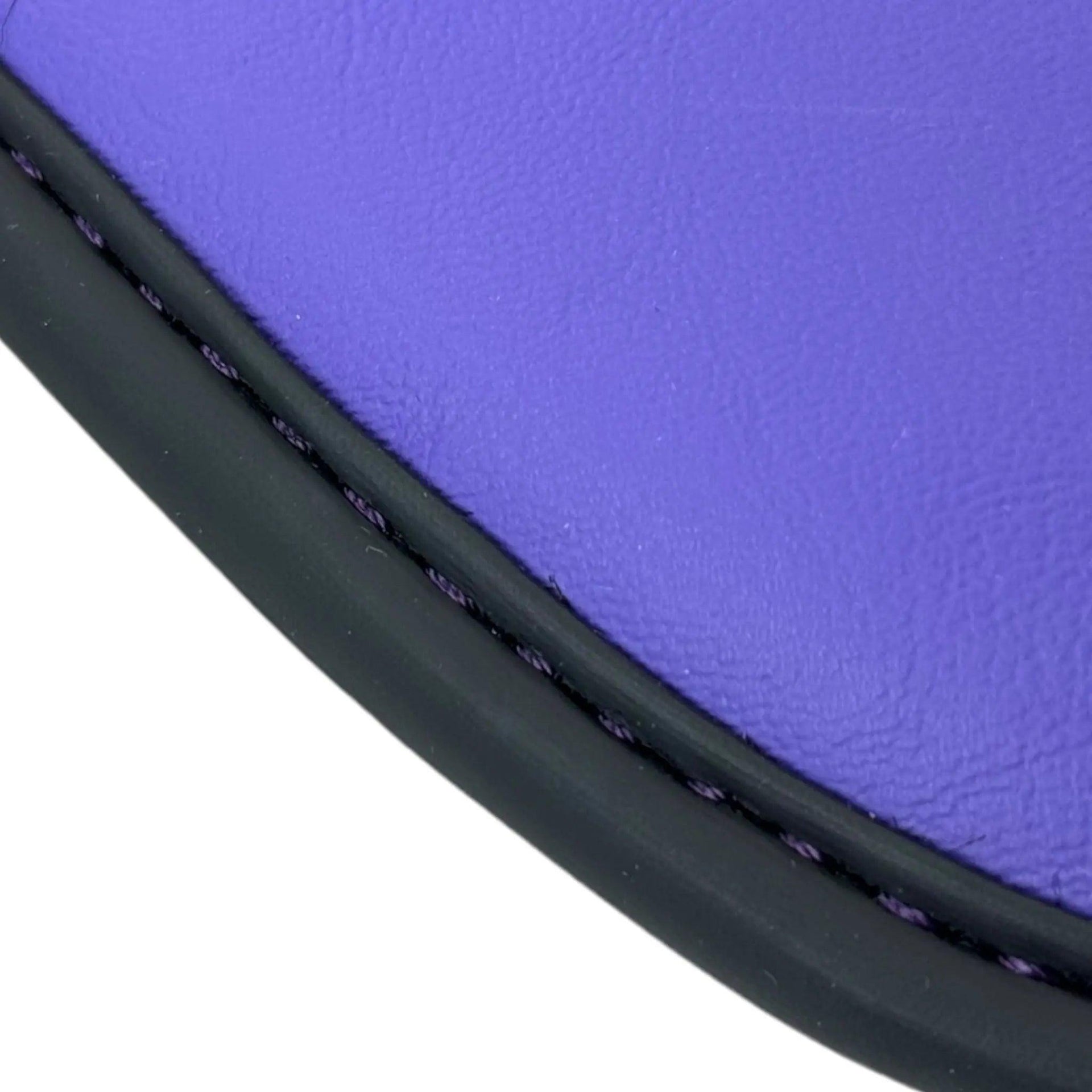 Purple Leather Black Floor Mats for Lamborghini Huracan | Black Trim - AutoWin