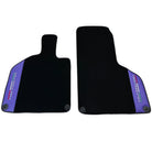 Purple Leather Black Floor Mats for Lamborghini Huracan | Black Trim - AutoWin