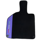 Purple Leather Black Floor Mats for Lamborghini Huracan | Black Trim - AutoWin
