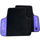 Purple Leather Black Floor Mats for Lamborghini Urus | Black Trim - AutoWin