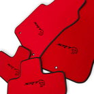 Red Floor Mats For Dodge Charger SRT 2015-2024 - AutoWin