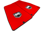 Red Floor Mats For Dodge Viper (2003-2006) With Emblem Tailored - AutoWin